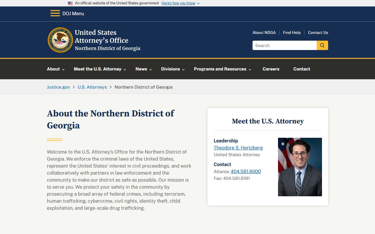 Coweta County Superior Court records federal prosecutor source