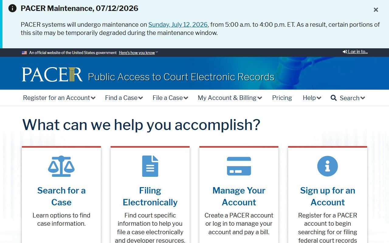 Coweta County Superior Court records PACER federal access source